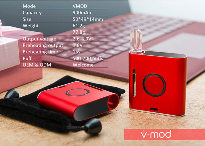 900mAh μικροϋπολογιστής USB νεαρών δικυκλιστών VMOD μπαταριών Vape μπαταριών επανακαταλογηστέος για την κασέτα CBD