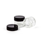 Food Grade Vapor Accessories , Transparent Glass Jar For Wax Oil CBD Crystal